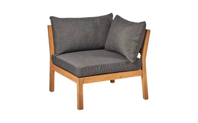 1898 Stockaryd Sofa Module Corner Section Teak Dark Grey