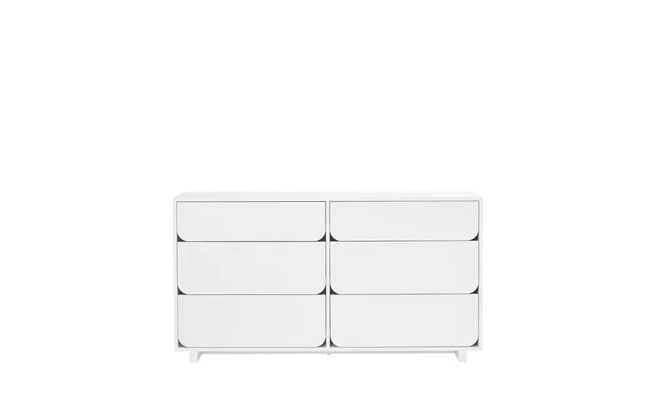 1898 Vidja Dubbel Chest Of Draws White Lacq. 6 Box