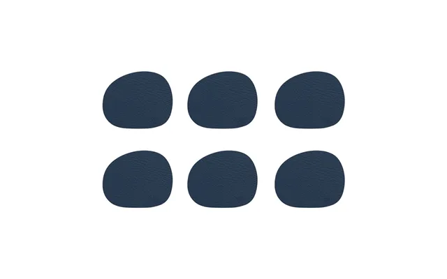Aida Raw Coaster Leather 6-pack Dark Blue