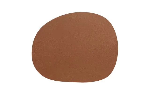 Aida Raw Placemat Leather Cinnamon Brown Buffalo