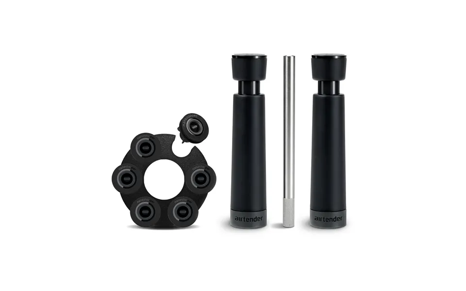 Airtender Wine Lovers Aerator And Vacuum Stopper Gift Set 9 Parts
