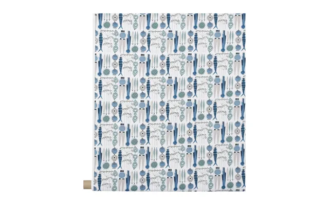 Almedahls Picknick Fabric Blue-beige