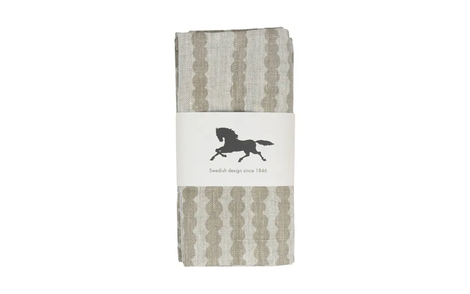 Almedahls Pricktyg Fabric Napkin 45x45 Cm 2-pack Nature-taupe