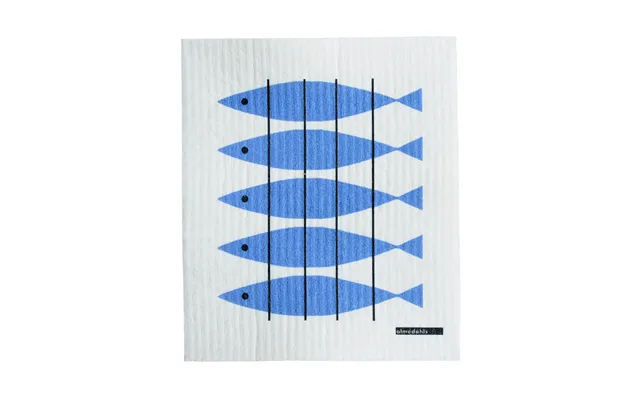 Almedahls Sill Dishcloth White-blue product image