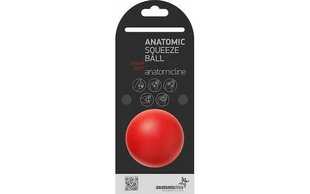 Anatomic Line Hand Exercise Ball Red Squeeze Ball Soft