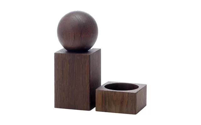 Applicata Twist Spice Grinder And Salt Bowl Smoked Oak