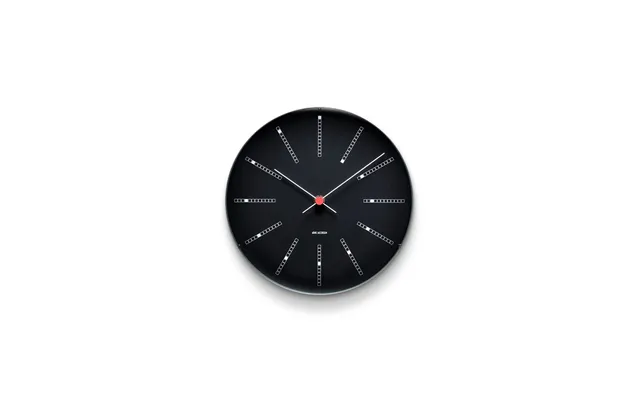 Arne Jacobsen Clocks Aj Bankers Clock Black Ø 21 Cm