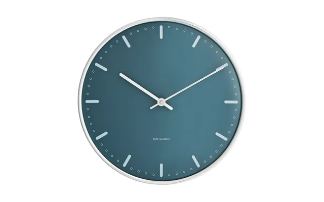 Arne Jacobsen Clocks Arne Jacobsen City Hall Blue - Ø21 Cm