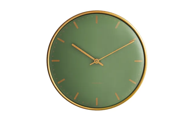 Arne Jacobsen Clocks Arne Jacobsen City Hall Green - Ø21 Cm