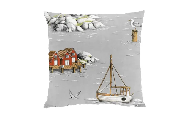 Arvidssons Textil Fiskeskär Cushion Cover 47x47 Cm Grey