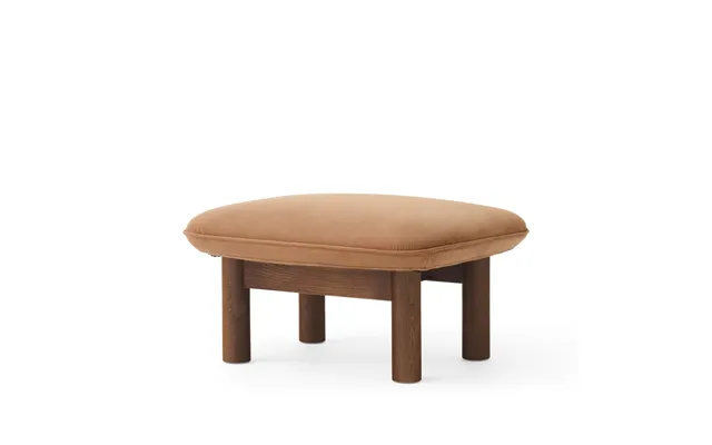 Audo Copenhagen Brasilia Footstool Dunes Camel 21004 Brown-dark Oak