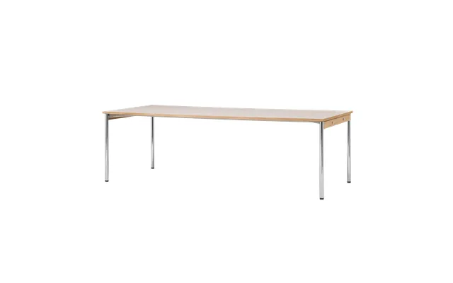 Audo Copenhagen Co Table Conference Table 240x100cm Chrome - Laminate Creme