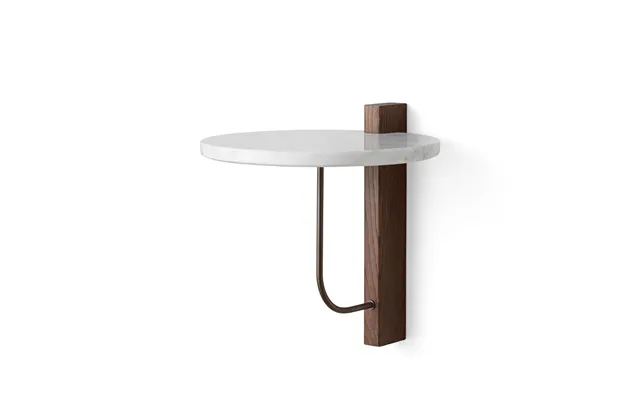 Audo Copenhagen Corbel Shelf Marble Carrara - Dark Stained Oak