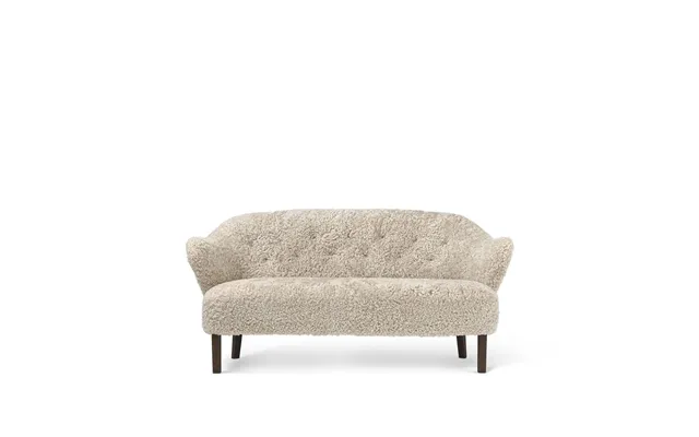 Audo Copenhagen Ingeborg 2.5-seat Sofa Sheepskin Moonlight-leg Oak Smoked