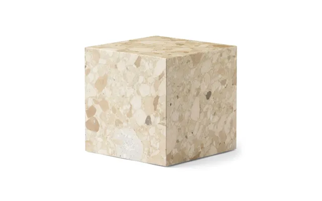 Audo Copenhagen Plinth Cubic Pedestal 40x40 Cm Kunis Breccia