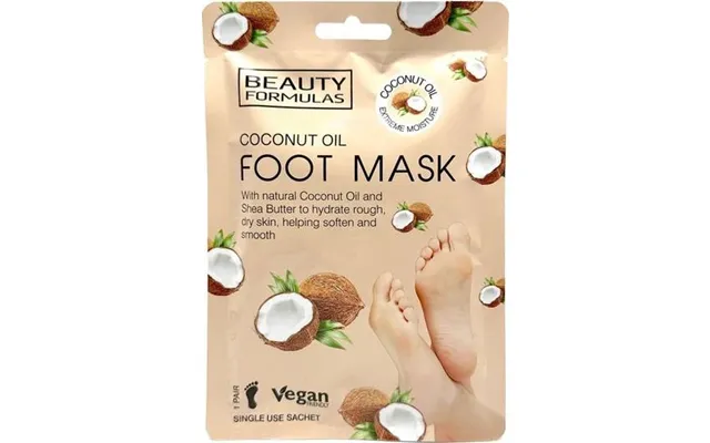 Beauty Formulas Foot Mask With Coconut Oil 1×1 Pc - Foot Mask product image