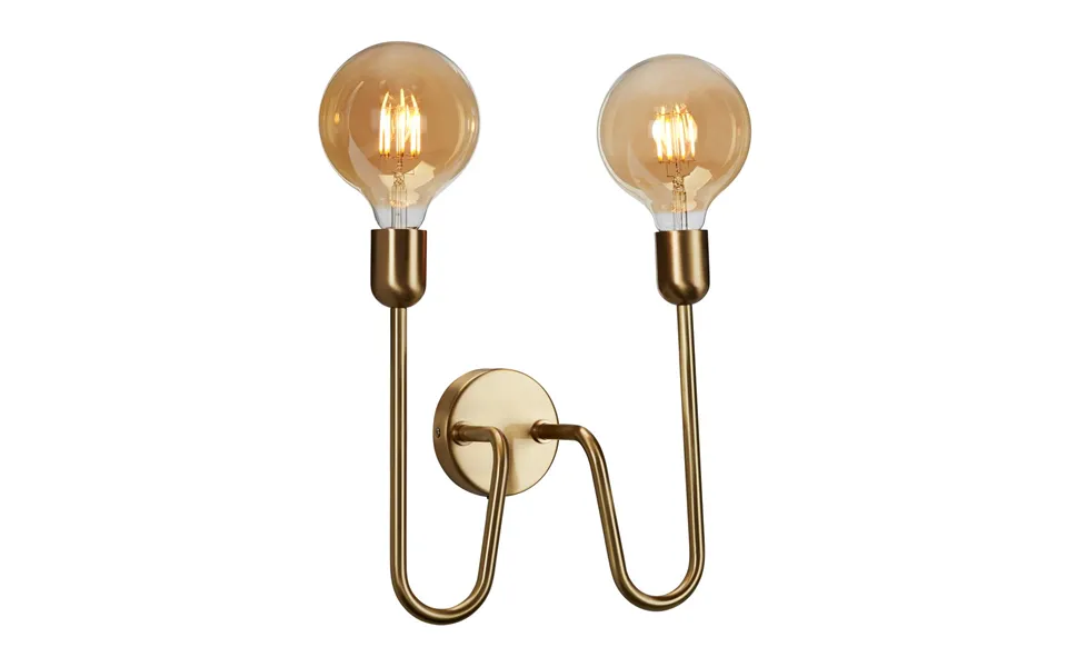 Belid Regal Duo Wall Lamp Hard Wired Brass