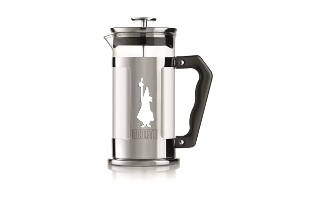 Bialetti Preziosa Coffee Press 8 Cups Silver-black