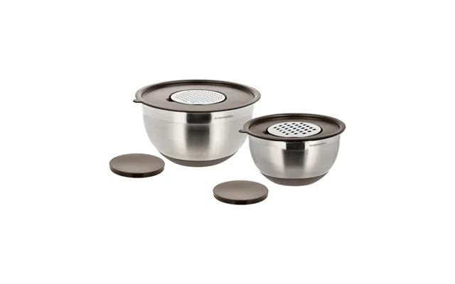 Blomsterbergs Blomsterbergs Bowl Set Latte - Stainless Steel