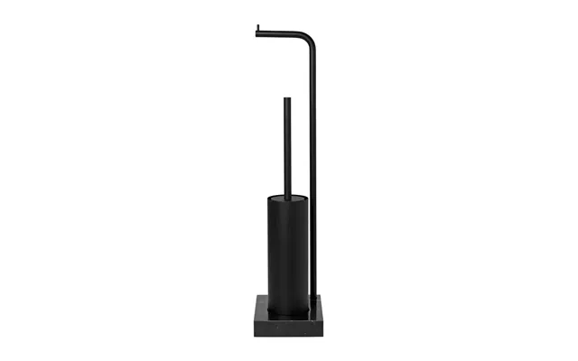 Blomus Modo Toilet Paper Holder And Toilet Brush Black