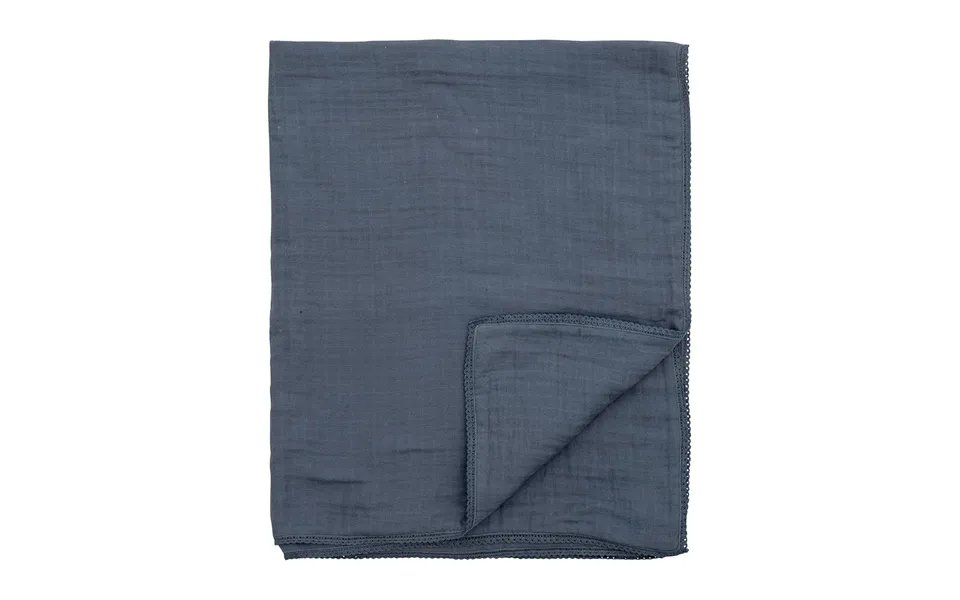 Bloomingville Bloomingville Muslin Throw 80x100 Cm Blue