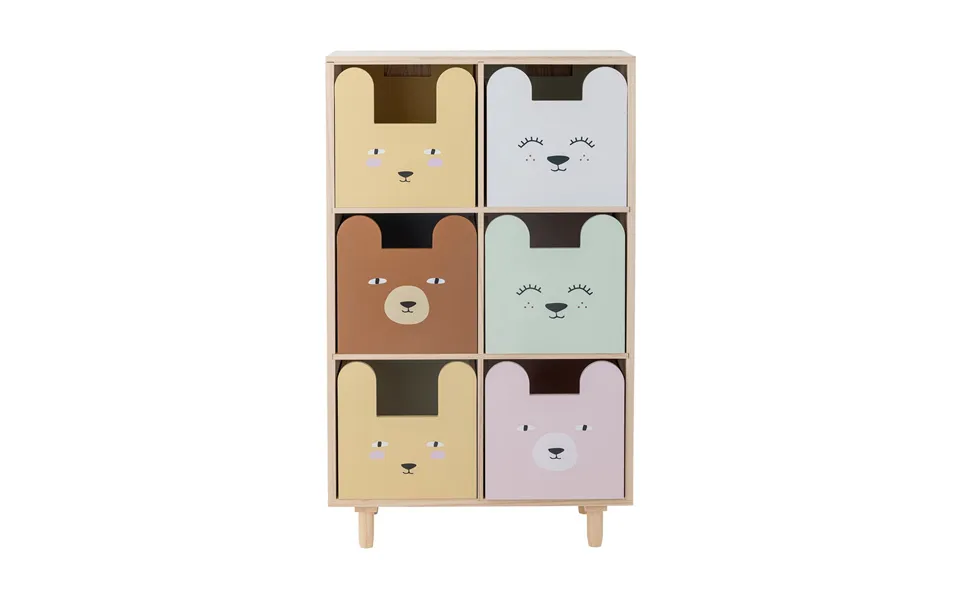 Bloomingville Calle Bookshelf 6-drawers 55x88.5 Cm Nature