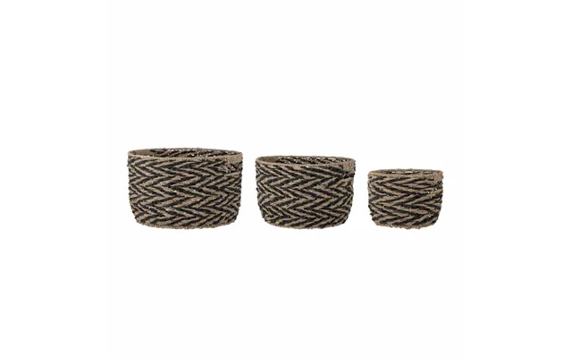 Bloomingville Othilde Basket 3-pack Black