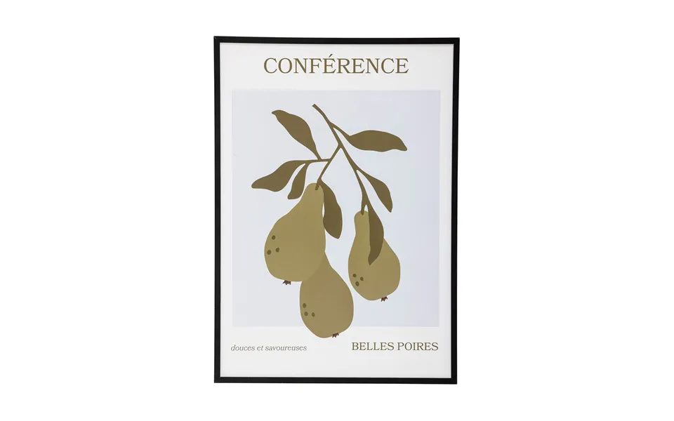Bloomingville Poire Poster With Frame 52x72 Cm Poire-black Pine