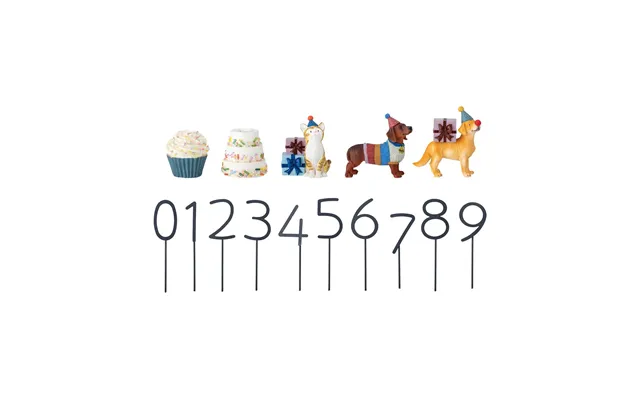 Bloomingville Salve Birthday Decoration 15 Pieces Multi