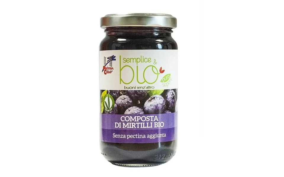 Blueberry Eco Jam Without Pectin - 220 Gr