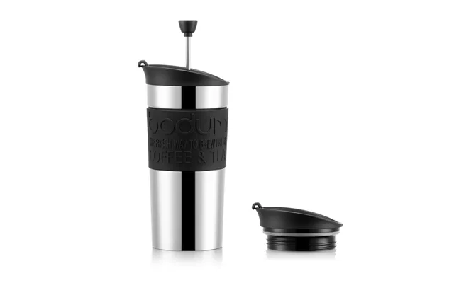 Bodum Bodum Travel Press Mug Chrome Black