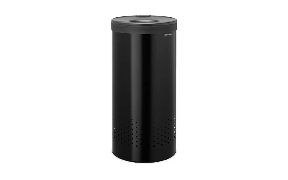 Brabantia Brabantia Laundry Basket With Plastic Lid 35 L Matte Black