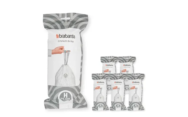 Brabantia Brabantia Perfectfit Bin Bags 120 Bags Model H. 50-60 L