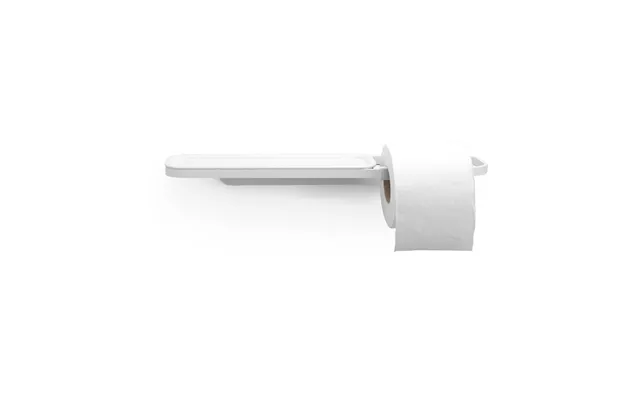 Brabantia Mindset Toilet Paper Holder With Shelf Mineral Fresh White