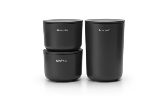 Brabantia Renew Storage Jar 3-pack Dark Grey