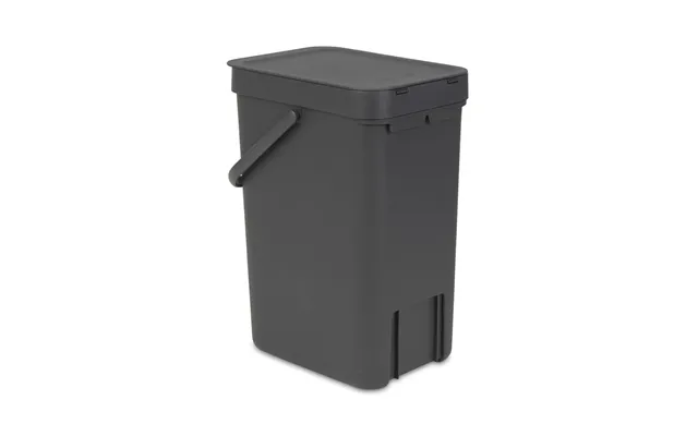 Brabantia Sort & Go Waste Bin 12 L. Grey
