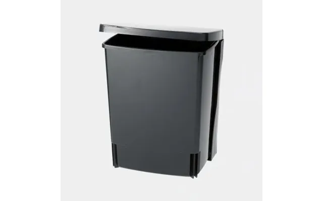 Brabantia Waste Bin - Rectangular Incl Wall Brackets 10 L Black