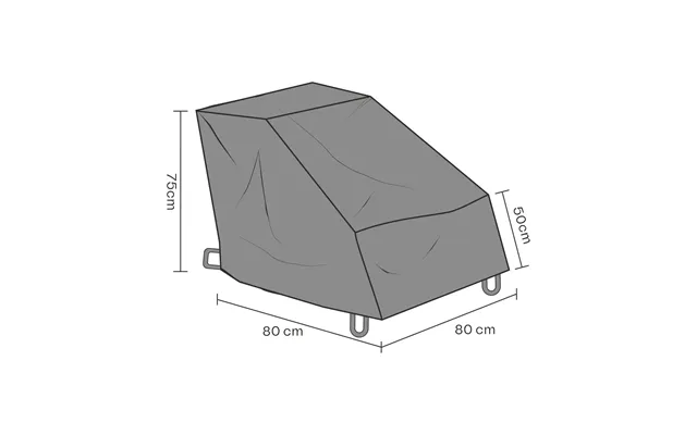 Brafab Brafab Furniture Cover Armchair Black 80 Cm product image