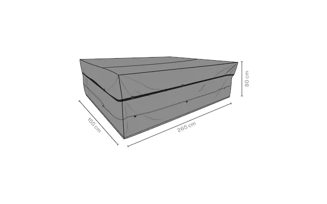 Brafab Brafab Furniture Cover Dining Group Black 265x155 Cm