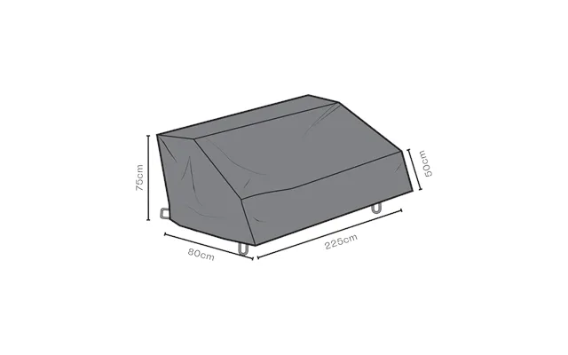 Brafab Brafab Furniture Cover Sofa Black 80 Cm