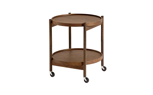 Brdr. Krüger Bølling Tray Table Model 50 Smoke Oak - Smoke Oiled Oak Stand