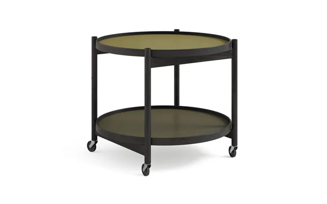 Brdr. Krüger Bølling Tray Table Model 60 Leaf - Black Lacquered Oak Stand