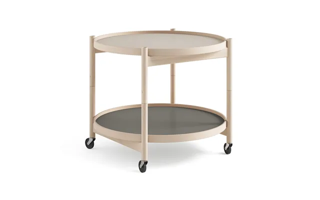Brdr. Krüger Bølling Tray Table Model 60 Stone - Untreated Beech Stand