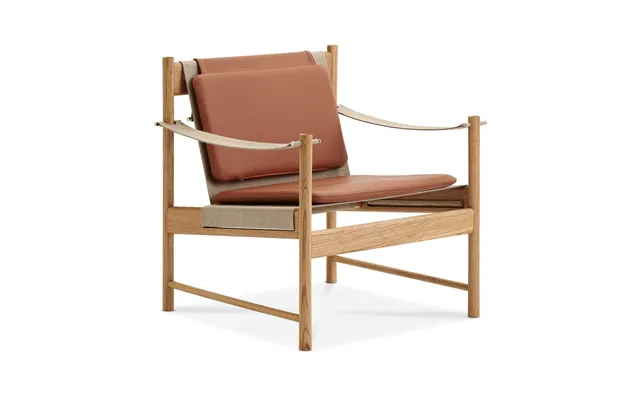 Brdr. Krüger Hb Lounge Chair Oiled Oak-leather Brandy