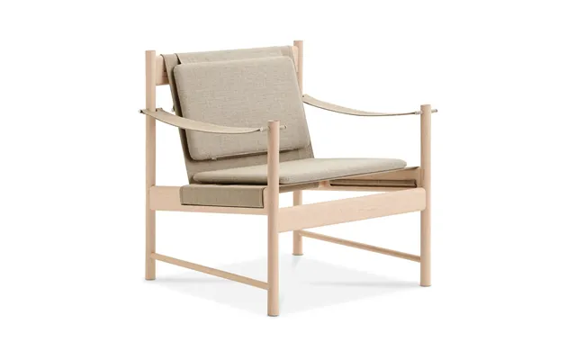 Brdr. Krüger Hb Lounge Chair White Oiled Maple-canvase Nature