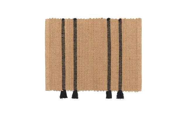 Broste Copenhagen Ezra Door Mat 50x70 Cm Natural-black