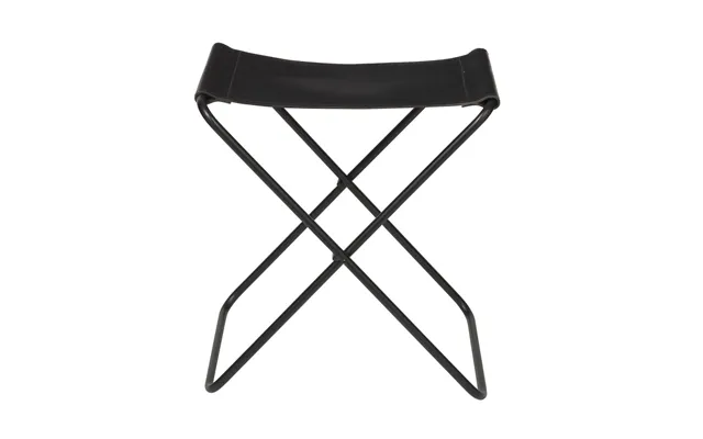 Broste Copenhagen Nola Stool Leather Black - 45 Cm