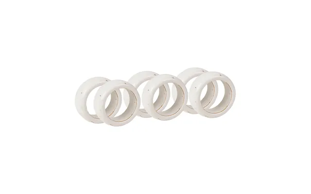 Broste Copenhagen Nordic Vanilla Napkin Ring 6-pack Cream With Grains