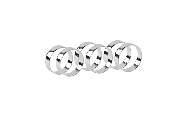 Broste Copenhagen Ring Napkin Ring 6-pack Silver Finish