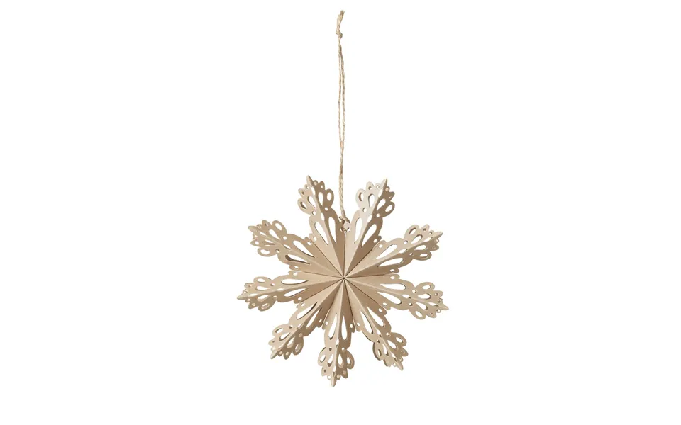 Broste Copenhagen Snowflake Christmas Decoration Natural Ø15 Cm